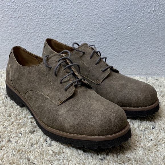 Brogues Womens Brown Suede Shoes - Picture 1 of 9